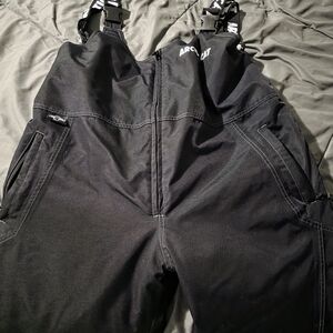 Men's Black Insulated Bib Pants